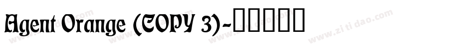 Agent Orange (COPY 3)字体转换
